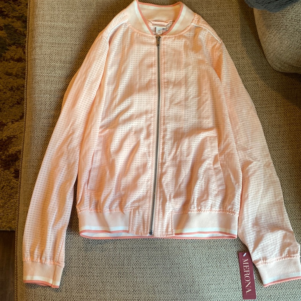 Medium, pink, merona jacket